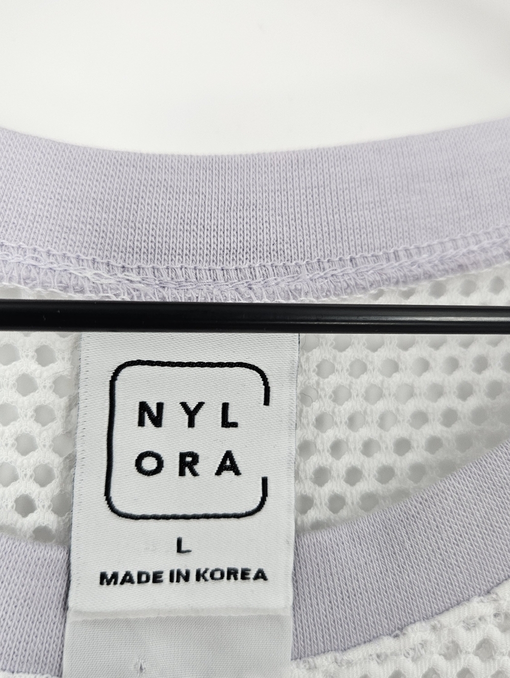 Nylora Mesh Ringer Knot Front Tank Top - Picture 8 of 14